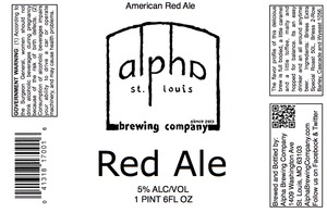 Alpha Brewing Company Red April 2014