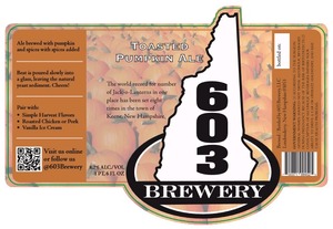 603 Brewery Toasted Pumpkin Ale May 2014