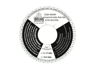 4 Hands Brewing Company Ca$h Mony April 2014