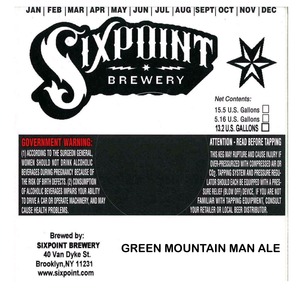 Green Mountain Man Ale 