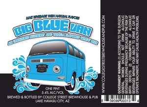 College Street Brewhouse & Pub Big Blue Van May 2014