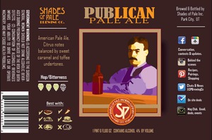 Shades Of Pale Brewing Co Publican Pale May 2014