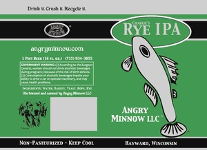 Angry Minnow LLC Charlie's Rye IPA