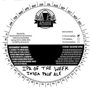 Orange Blossom Brewing Company IPA Of The Week. India Pale Ale May 2014