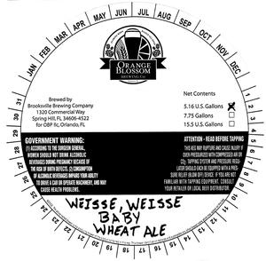 Orange Blossom Brewing Company Weisse, Weisse Baby Wheat Ale May 2014
