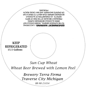 Brewery Terra Firma Sun Cup Wheat May 2014