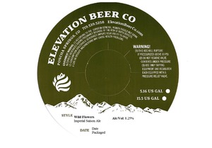 Elevation Beer Co Wild Flowers May 2014
