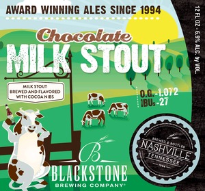 Blackstone Brewing Company Chocolate Milk Stout June 2014