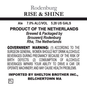 Brouwerij Rodenburg Rise & Shine June 2014