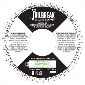 Jailbreak Brewing Company Welcome To Scoville June 2014