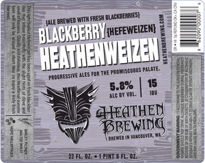 Heathen Brewing Blackberry Heathenweizen June 2014