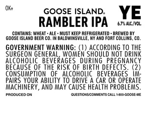 Goose Island Rambler IPA June 2014
