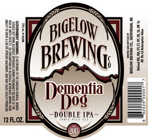 Bigelow Brewing Company Dementia Dog Double IPA June 2014