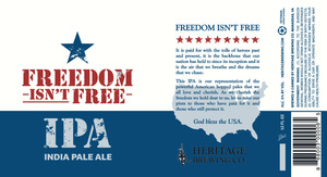Freedom Isn't Free IPA July 2014