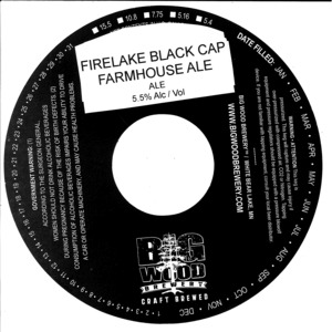 Big Wood Brewery Firelake Black Cap Farmhouse Ale June 2014