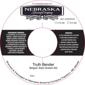 Nebraska Brewing Company Truth Bender July 2014