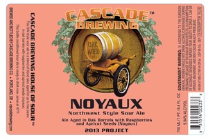 Cascade Brewing Noyaux Nw Style Sour Ale July 2014