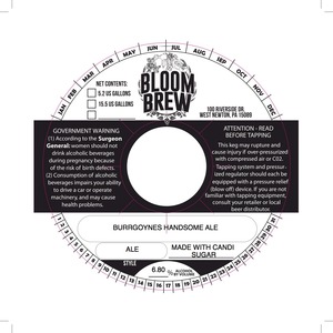 Bloom Brew Burrgoynes Handsome Ale
