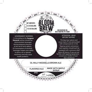 Bloom Brew Ol Willy Weddells Brown Ale