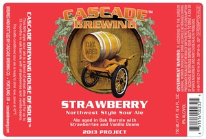 Cascade Brewing Strawberry Nw Style Sour Ale