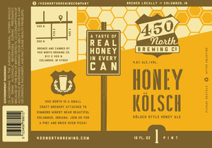 450 North Brewing Company Honey Kolsch