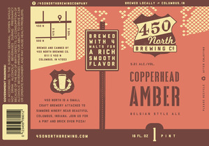 450 North Brewing Company Copperhead Amber