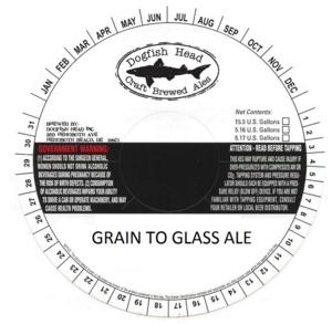 Dogfish Head, Inc. Grain To Glass Ale