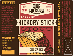 Olde Hickory Brewery Hickory Stick Stout