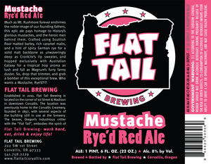 Flat Tail Brewing Mustache Rye'd July 2014