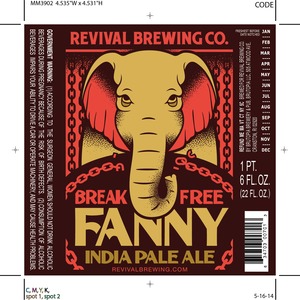 Revival Brewing Company Break Free Fanny July 2014
