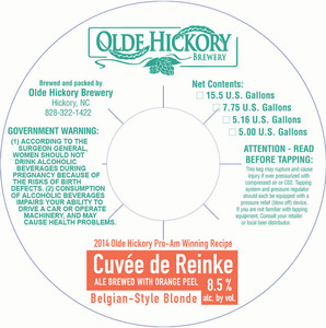 Olde Hickory Brewery CuvÉe De Reinke