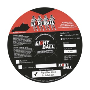 Ei8ht Ball Brewing Fight Like A Girl July 2014