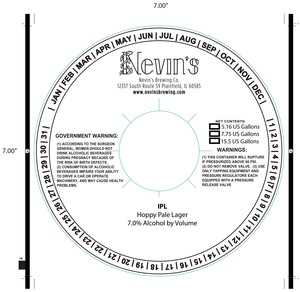 Nevin's Brewing Company Ipl