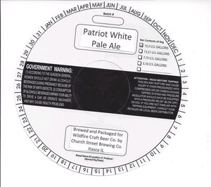 Patriot White Pale Ale August 2014