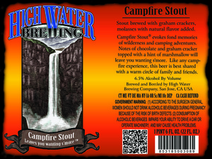 High Water Brewing Campfire Stout