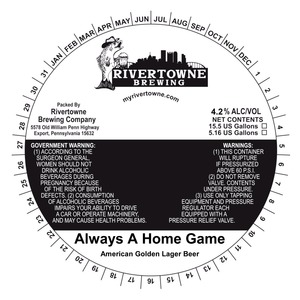 Rivertowne Always A Home Game August 2014