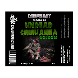 Doomsday Brewing Company Undead Chihuahua Golden