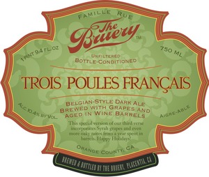 The Bruery Trois Poules FranÇais August 2014