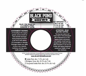 Black Pond Brews LLC India Pale Ale August 2014