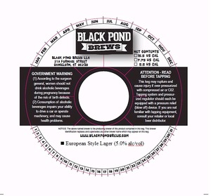 Black Pond Brews LLC European Style Lager