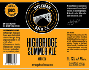 Dyckman Beer Company Highbridge September 2014
