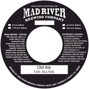 Mad River Brewing Company Old August 2014