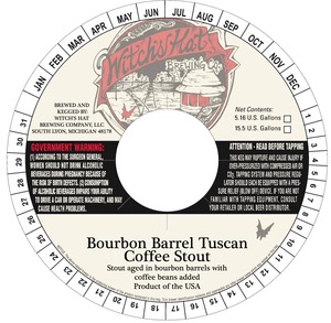 Witch's Hat Brewing Company Bourbon Barrel Tuscan Coffee Stout