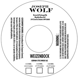 Joseph Wolf Weizenbock August 2014