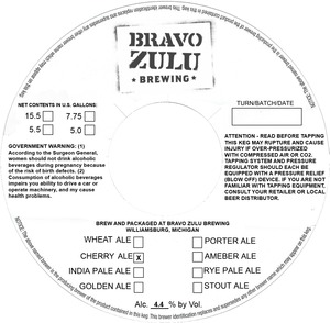 Bravo Zulu Brewing August 2014