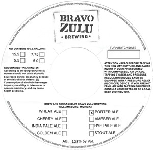 Bravo Zulu Brewing 