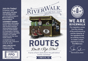 Riverwalk Brewing Co. Route 1 Rye Stout September 2014