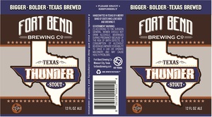 Fort Bend Brewing Company Texas Thunder