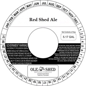 Red Shed Ale September 2014