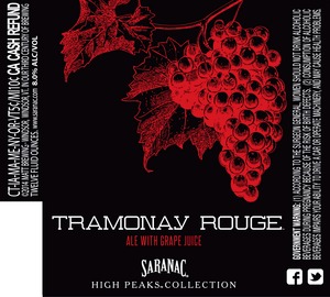 Saranac Tramonay Rouge September 2014